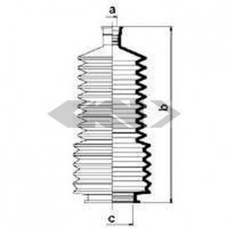 Пыльник рулевого механизма GKN/Spidan 83833 (фото 1)