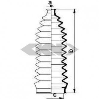Пыльник рулевого механизма GKN/Spidan 83909 (фото 1)