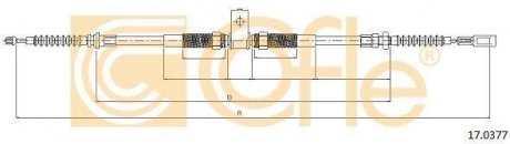 Трос стояночного тормоза COFLE 17.0377 (фото 1)
