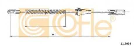 Трос стояночного тормоза COFLE 11.5939 (фото 1)