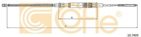 Трос стояночного тормоза COFLE 10.7409 (фото 1)