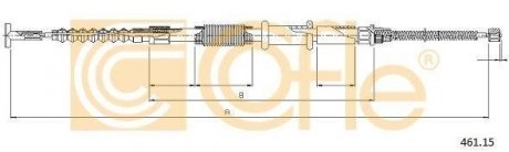 Трос стояночного тормоза COFLE 461.15 (фото 1)
