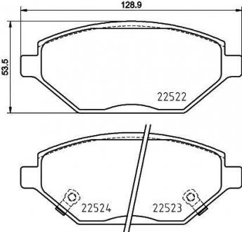 Тормозные колодки, к-кт. BREMBO P59 093 (фото 1)