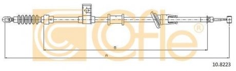 Трос стояночного тормоза COFLE 10.8223 (фото 1)