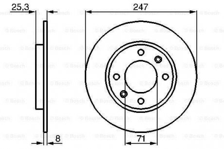 Тормозной диск Bosch 0 986 479 B35 (фото 1)
