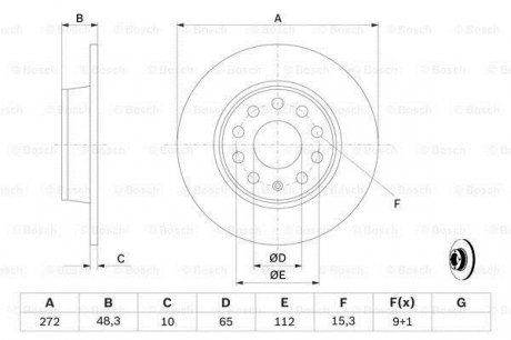 Тормозной диск Bosch 0 986 479 C20 (фото 1)