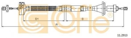 Трос сцепления COFLE 11.2913 (фото 1)