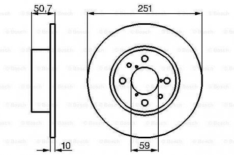 Тормозной диск Bosch 0 986 479 B26