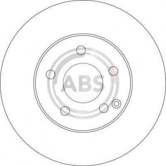 Тормозной диск A.B.S 17400 (фото 1)