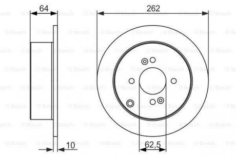 Тормозной диск Bosch 0 986 479 C08 (фото 1)