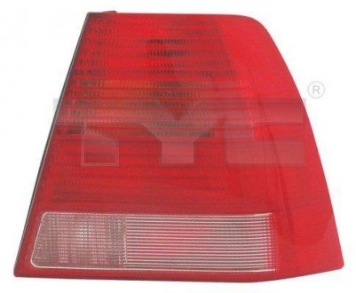 VW BORA лев. бел.червоний зад. фонарь (- патрон) TYC 11-5948-11-2 (фото 1)
