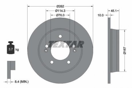 Томрозной диск TEXTAR 92240003 (фото 1)