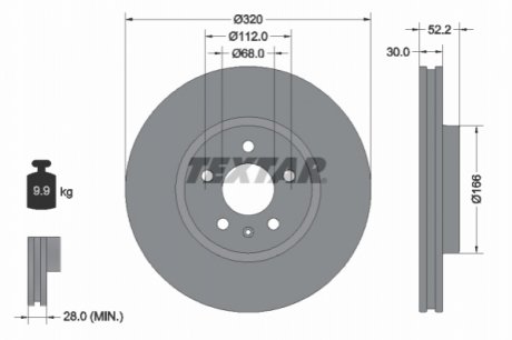 Томрозной диск TEXTAR 92160005 (фото 1)