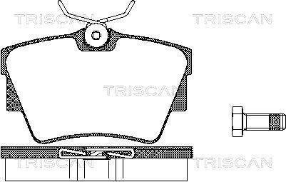 Колодки дискового тормоза Triscan 8110 10530 (фото 1)