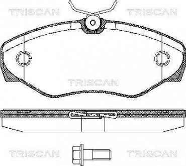 Колодки гальмівні для дискових гальм Triscan 8110 10529 (фото 1)
