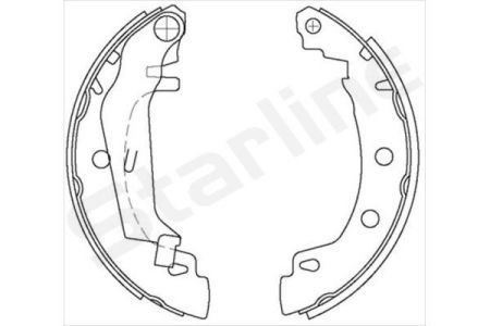 Гальмівні колодки барабанні STARLINE BC 08750 (фото 1)