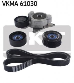 Комплект поліклиновий (ремінь+ролики) SKF VKMA 61030 (фото 1)