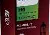 " H4 MasterLife 24V 75, 70W P43t-38" Вибрационная стойкость, что и у ламп MasterDuty + максимальная долговечность PHILIPS 13342MLC1 (фото 2)