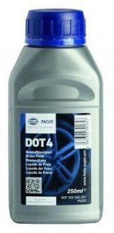 Гальмівна рідина DOT4 (0,25L) HELLA PAGID 8DF355360-001 (фото 1)