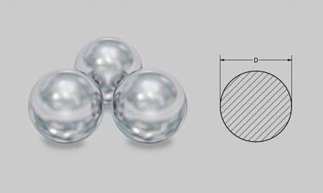 Стальной шар D7,370 Emmetec S07370