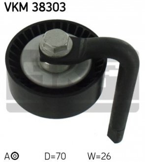 Натяжний ролик, поліклінового ременя (Вир-во) SKF VKM 38303 (фото 1)