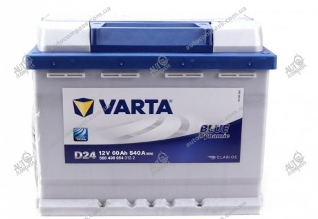 Стартерна батарея (акумулятор) VARTA 560408054 3132 (фото 1)