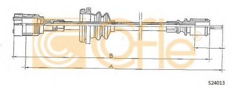 Трос спідометра COFLE S24013 (фото 1)