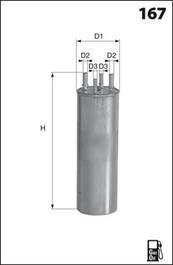 " Фільтр палива" T5, TOUAREG 2.5 TDI (KL229, 4) Mecafilter ELG5325 (фото 1)