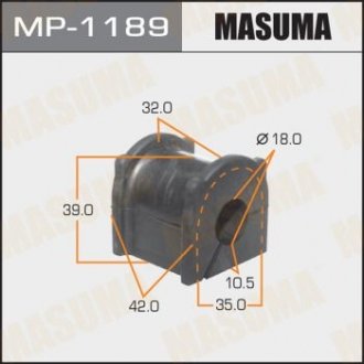 Втулка стабилизатора заднего Toyota Land Cruiser Prado (09-) (Кратно 2 шт) Masuma MP1189 (фото 1)