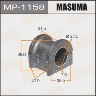 Втулка стабилизатора _front_ land cruiser_ uzj100, fzj100 [уп.2] Masuma MP1158 (фото 1)