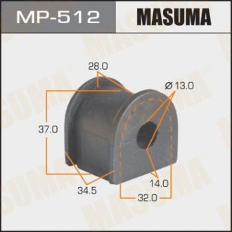 Втулка стабилизатора \\\\, rear, hr-v gh2, gh4 к-т2шт. Masuma MP512 (фото 1)