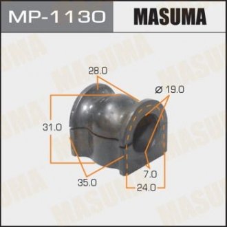 Втулка стабилизатора HONDA CR-V 07- задн. (упак. 2 шт.) Masuma MP1130 (фото 1)