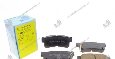 Комплект тормозных колодок, дисковый тормоз BluePrint ADG04250 (фото 1)