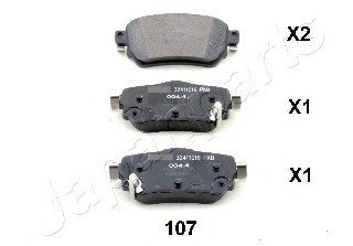 KLOCKI HAM. NISSAN T. QASHQAI 15-16 DCI 13- JAPANPARTS PP107AF (фото 1)