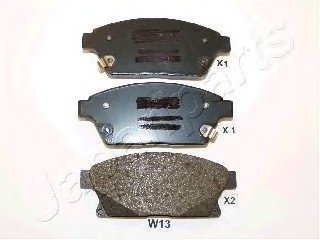 Комплект тормозных колодок, дисковый тормоз JAPANPARTS PA-W13AF (фото 1)