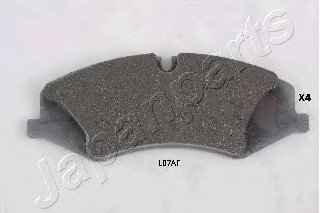 Комплект тормозных колодок, дисковый тормоз JAPANPARTS PA-L07AF (фото 1)