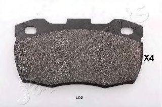 Комплект тормозных колодок, дисковый тормоз JAPANPARTS PA-L02AF (фото 1)