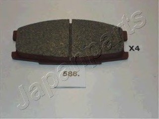 Комплект тормозных колодок, дисковый тормоз JAPANPARTS PA-586AF (фото 1)