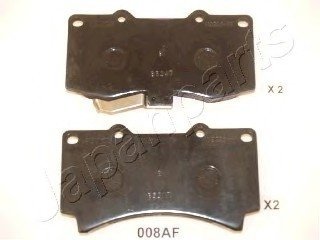 Комплект тормозных колодок, дисковый тормоз JAPANPARTS PA-008AF (фото 1)