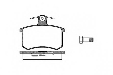 Комплект тормозных колодок, дисковый тормоз WOKING P0353.00 (фото 1)