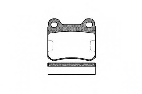 Комплект тормозных колодок, дисковый тормоз WOKING P0573.10 (фото 1)