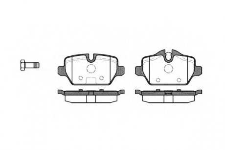 Гальмівні колодки БМВ 1 (е87), 3 (е90) задні WOKING P10323.00 (фото 1)