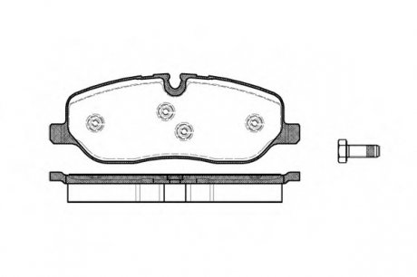 Комплект тормозных колодок, дисковый тормоз WOKING P10583.00 (фото 1)