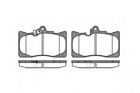 Комплект тормозных колодок, дисковый тормоз WOKING P10803.02 (фото 1)