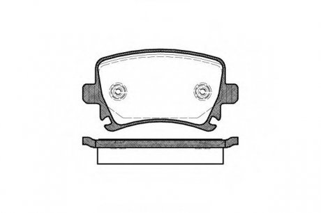 Комплект тормозных колодок, дисковый тормоз WOKING P11313.00 (фото 1)