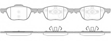 Комплект тормозных колодок, дисковый тормоз WOKING P11823.00 (фото 1)