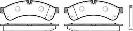 Комплект тормозных колодок, дисковый тормоз WOKING P12393.00 (фото 1)