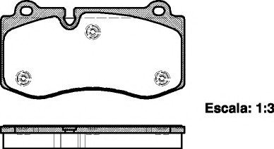 Комплект тормозных колодок, дисковый тормоз WOKING P13023.00 (фото 1)