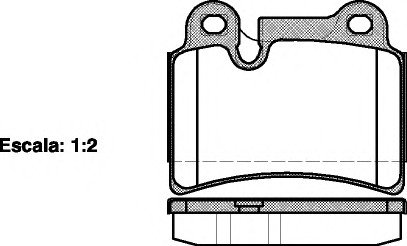 Комплект тормозных колодок, дисковый тормоз WOKING P13403.00 (фото 1)