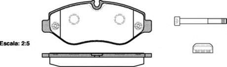 Комплект тормозных колодок, дисковый тормоз WOKING P13453.00 (фото 1)